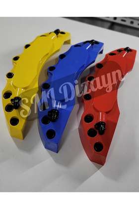 brake caliper covers yellow red blue