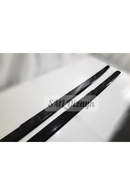 glossy black side skirts lips