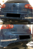 volkswagen golf 5 r32 arka ek difüzör difizör