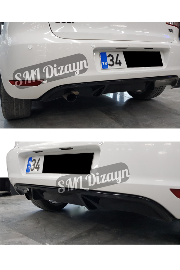 volkswagen golf 6 gti difüzör