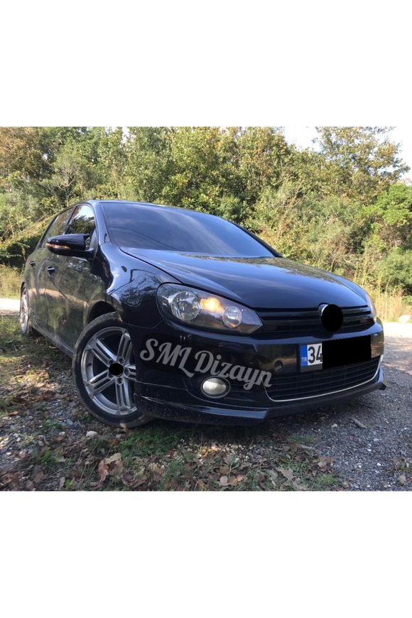 front lip splitter for 2008-2009-2010-2011-2012 volkswagen golf 6