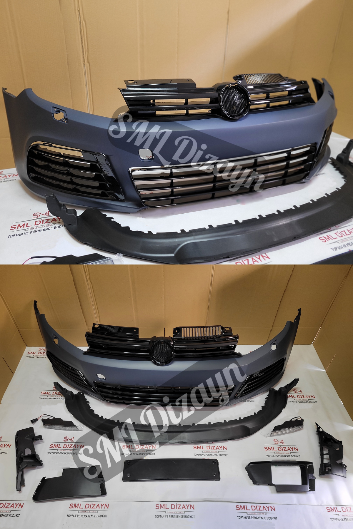 Golf 6 R20 Front Bumper Body Kit Unpainted 2008-2012 | SML Dizayn