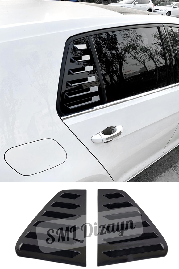 volkswagen golf 7 - golf 7 fl quarter window louvers scoop vent
