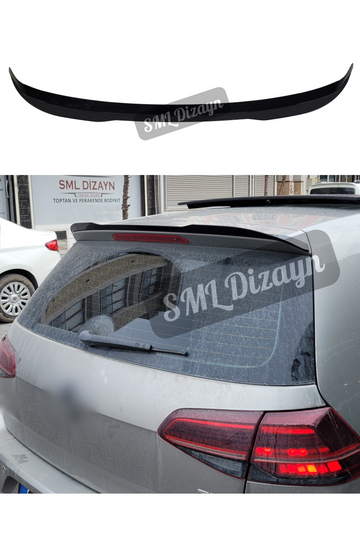 parlak siyah yarasa spoiler golf 7-7.5 için