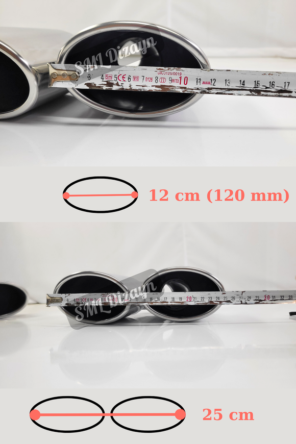 120lik golf 7.5 r egzoz başlığı uçları