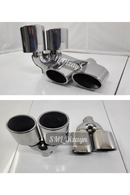 2017-2018-2019-2020 Volkswagen Golf 7.5 uyumlu Egzoz ucu Krom