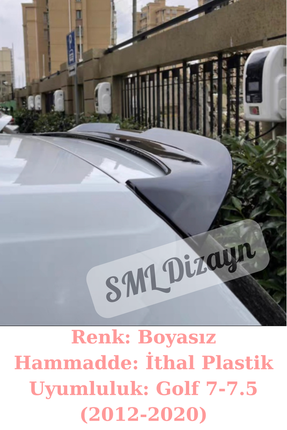 volkswagen golf 7 bagaj üstü r line yarasa spoyler