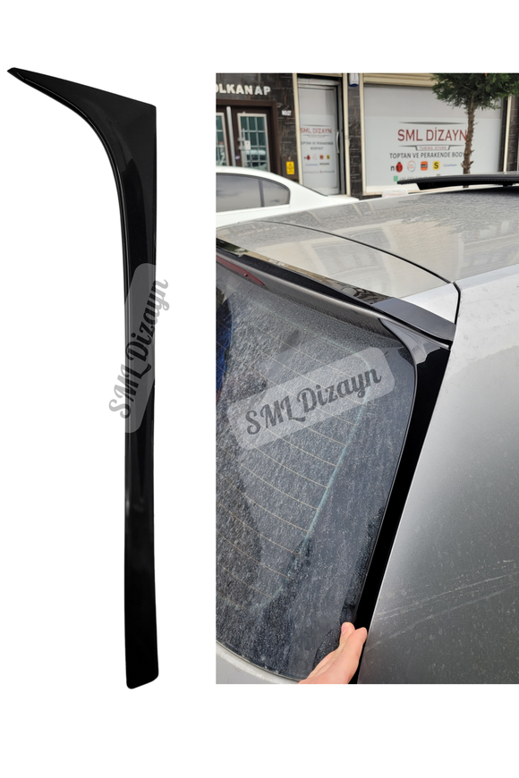 Golf 7-7.5 Spoiler Çıtası Arka Camlar için Sağ ve Sol Spoyler Yan Bıçakları Parlak Siyah 2012-2020