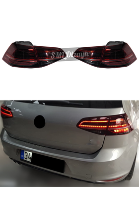 volkswagen golf 7-7.5 kırmızı kayar sinyalli stop lambası