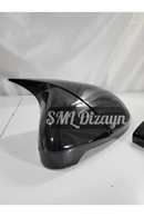 golf 7-7.5 bat mirror cover glossy black