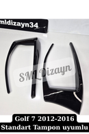 rear bumper spoiler side canard air vent for golf 7