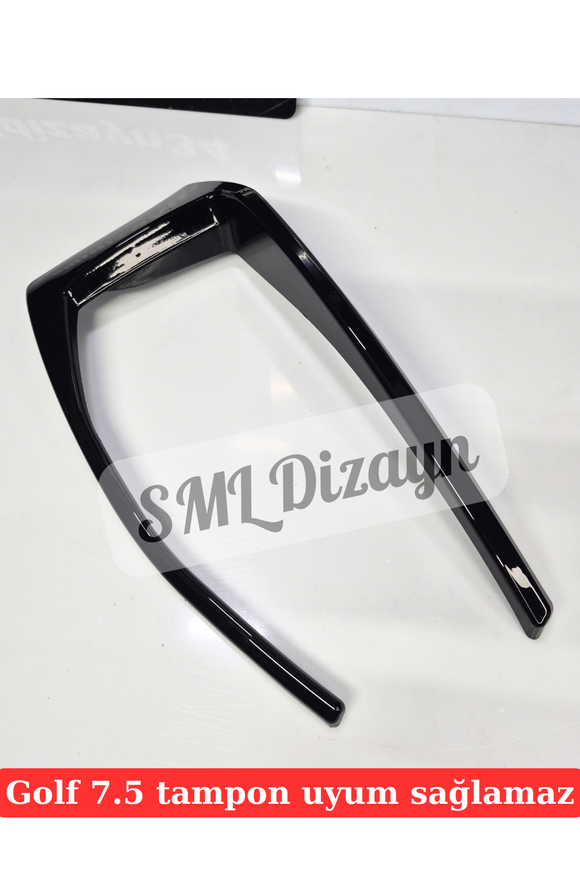 rear bumper spoiler side canard air vent for golf 7 2012-2013-2014-2015-2016