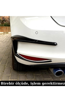 rear bumper spoiler side canard air vent for golf 7