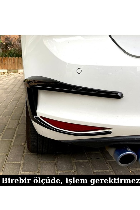 rear bumper spoiler side canard air vent for golf 7