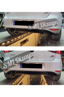 volkswagen golf 7 gti difüzör difizör arka ek