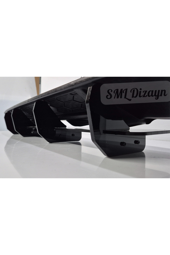 rear diffuser splitter for volkswagen golf 7