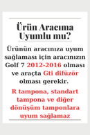 Golf 7 Gti Arka Flap Bıçak Lip Parlak Siyah-3