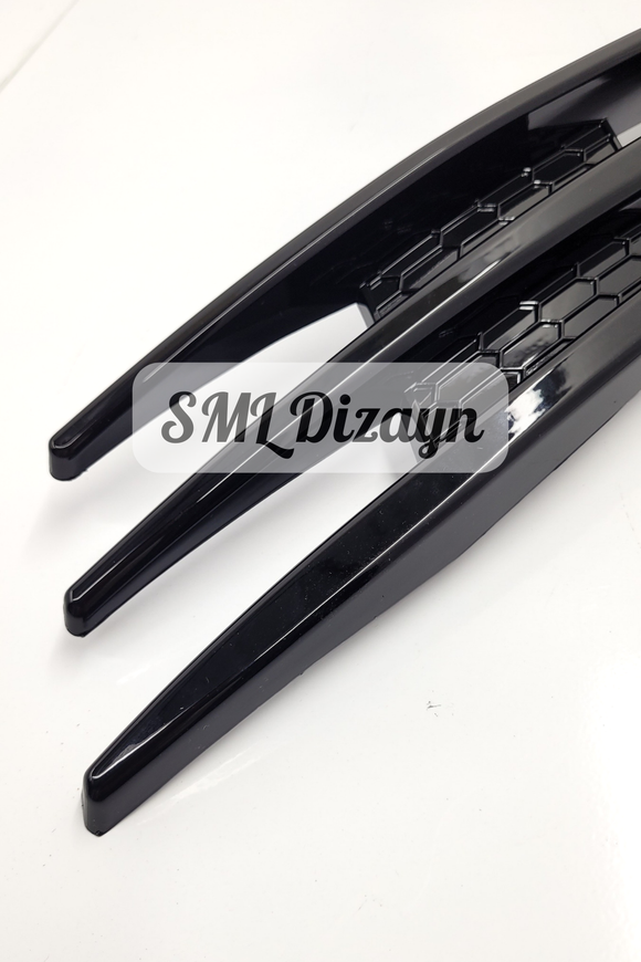 Golf 7 Sis Çerçevesi Bıçakları Çıtaları Parlak Siyah 2012-2017