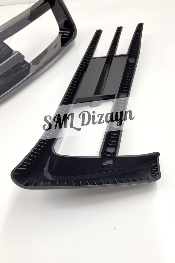 Golf 7 Sis Çerçevesi Bıçakları Çıtaları Parlak Siyah 2012-2017