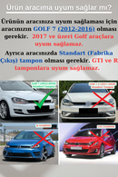Golf 7 Sis Çerçevesi Bıçakları Çıtaları Parlak Siyah 2012-2017-3