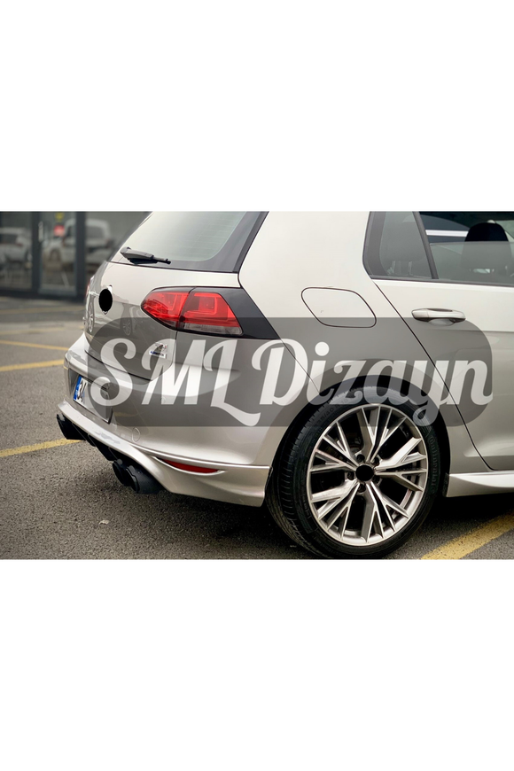 volkswagen golf 7 arka ek tampon difüzör difizör