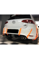 2012-2013-2014-2015-2016-2017-2018-2019-2020 volkswagen golf 7 arka ek tampon difüzör difizör