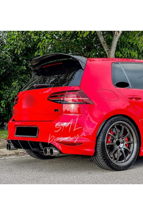 rear diffuser lip for 2012-2013-2014-2015-2016-2017 volkswagen golf 7 