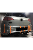 rear diffuser lip for 2012-2013-2014-2015-2016-2017 volkswagen golf 7 oettinger