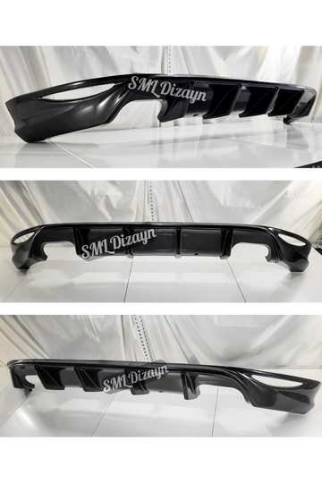 volkswagen golf 7 arka ek difüzör difizör