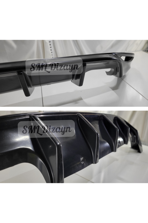 2012-2013-2014-2015-2016-2017-2018-2019-2020 volkswagen golf 7 arka ek tampon difüzör difizör