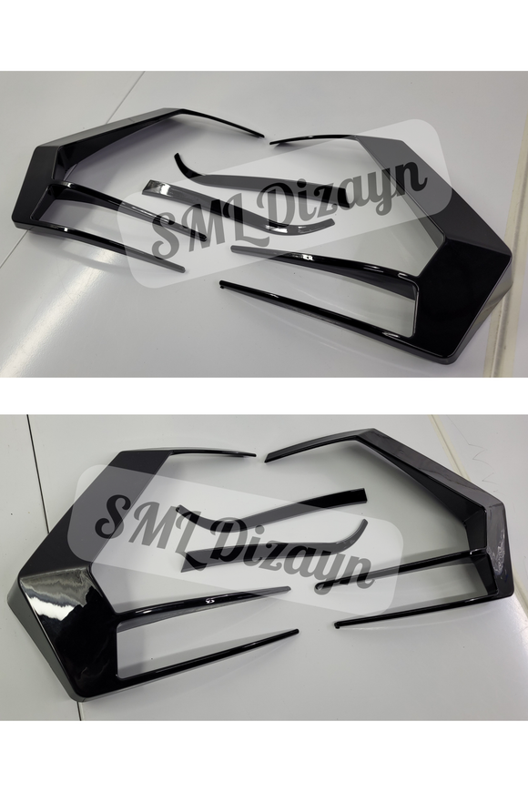 Golf 7 Stop Çerçevesi Parlak Siyah 2012-2017