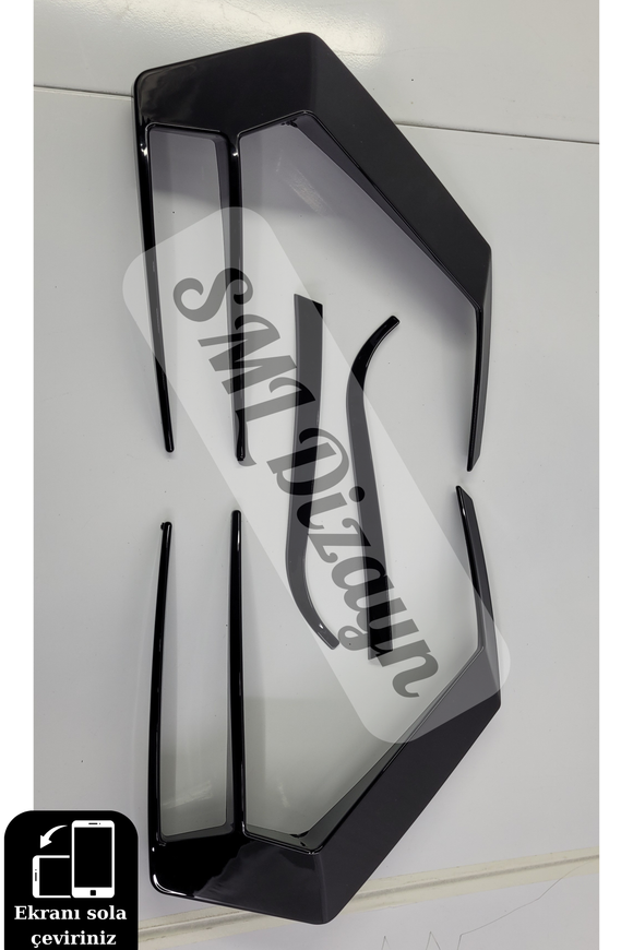 Golf 7 Stop Çerçevesi Parlak Siyah 2012-2017