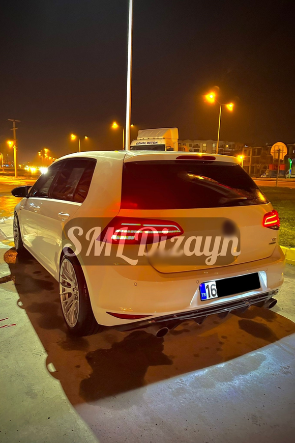 rear diffuser lip for 2012-2013-2014-2015-2016-2017 volkswagen golf 7 