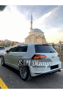 2012-2013-2014-2015-2016-2017 volkswagen golf 7 arka ek tampon difüzör difizör difrüzör difrizör