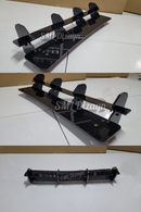 Golf 7.5 R Tampon için 4'lü Çift Kat Orta Flap Bıçak Parlak Siyah 8 mm-6