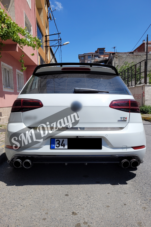 2017-2018-2019-2020 volkswagen golf 7.5 arka tampon difüzörü difizörü
