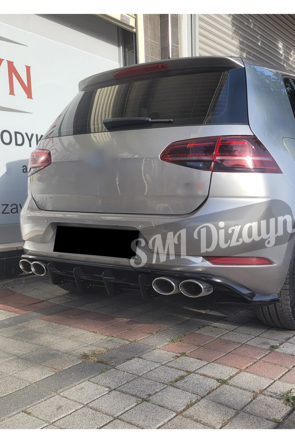 volkswagen golf 7.5 arka difüzör lipleri bıçakları