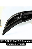 Golf 7.5 R Line Difüzör Egzoz Görünümlü Parlak Siyah 2017-2020-4