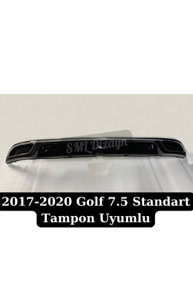 Golf 7.5 R Line Difüzör Egzoz Görünümlü Parlak Siyah 2017-2020 - 0