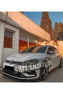 front lip splitter for 2017-2018-2019-2020 volkswagen golf 7.5 r 