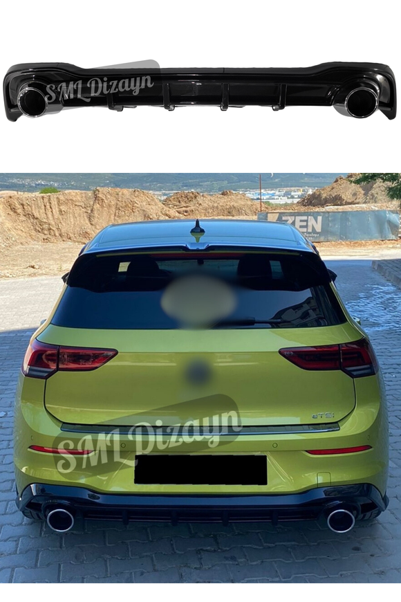 volkswagen golf 8 gti difüzör