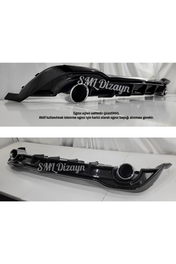 golf 8 gti arka tampon difüzörü