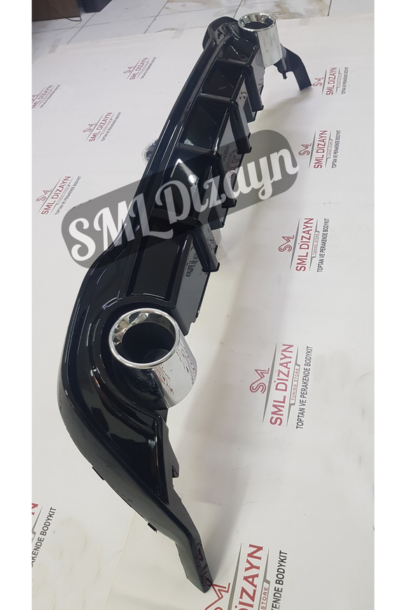 volkswagen golf 8 çift çıkış egzoz difüzör