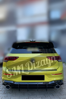 rear diffuser splitter for volkswagen golf 8 gti 