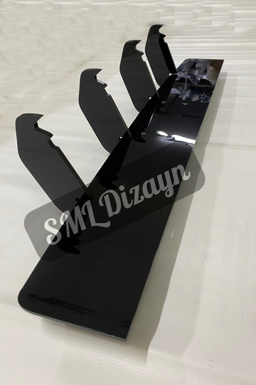 volkswagen golf 8 gti difüzör için arka flap bıçak lip splitter