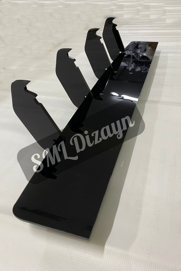 volkswagen golf 8 gti difüzör için arka flap bıçak lip splitter