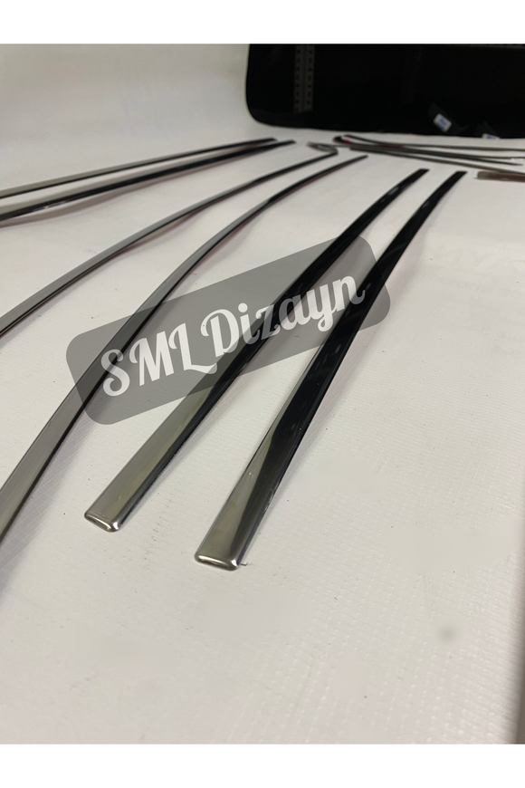 2021-2022-2023-2024 volkswagen golf 8 krom cam çıtası nikelaj