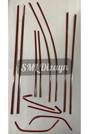 2021-2022-2023-2024 volkswagen golf 8 krom cam çıtası nikelaj