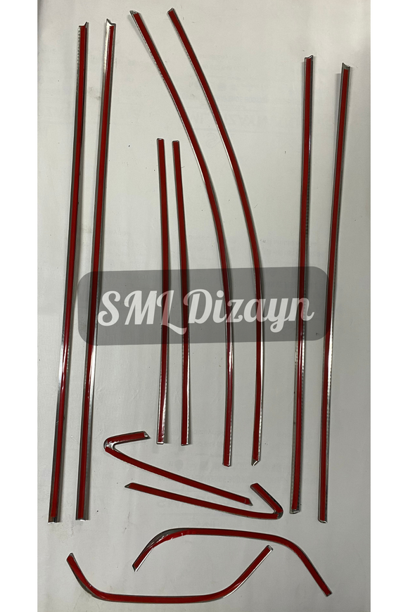 2021-2022-2023-2024 volkswagen golf 8 krom cam çıtası nikelaj