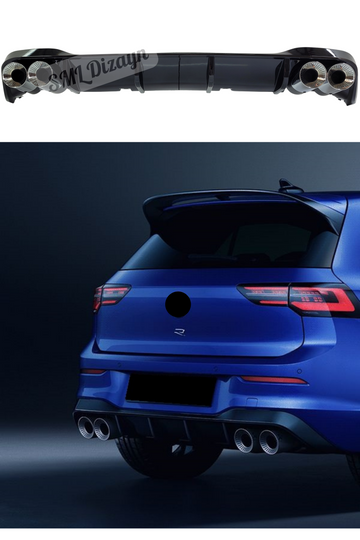 volkswagen golf 8 r difüzör